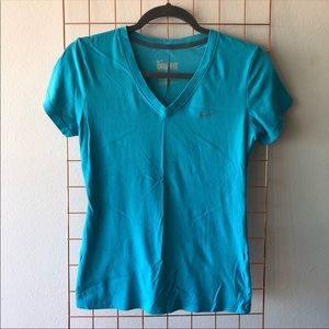 Nike | Dri-Fit V-Neck Tee — Sky Blue